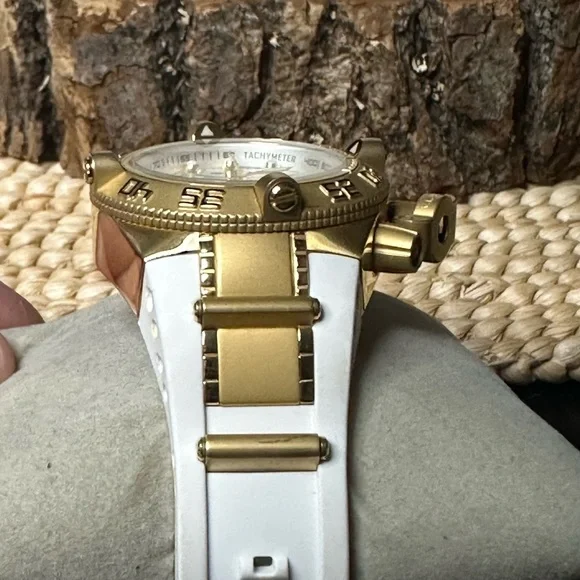 Invicta Subaqua Noma IV Lady 0535 Swiss Quartz Gold & Silver Watch Chronograph - Picture 8 of 11